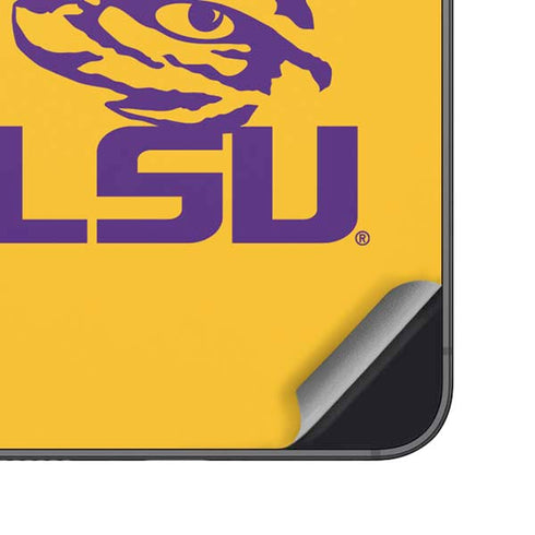 LSU Tiger Eye Logo Yellow Galaxy S24 Skin