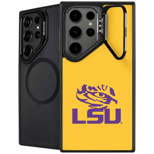 LSU Tiger Eye Logo Yellow Galaxy S25 Ultra Kickstand Case