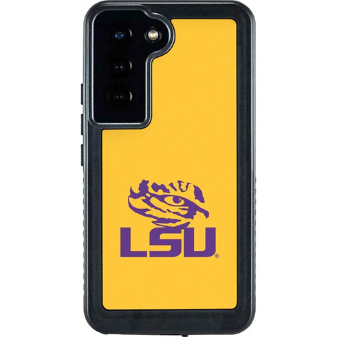LSU Tiger Eye Logo Yellow Galaxy S24 Waterproof Case