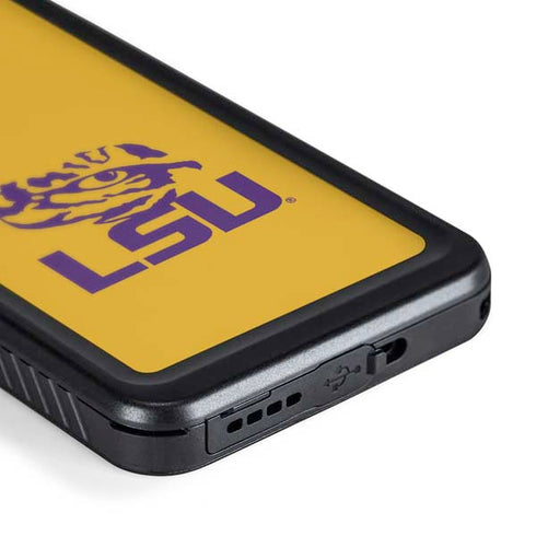 LSU Tiger Eye Logo Yellow Galaxy S24 Waterproof Case