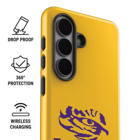 LSU Tiger Eye Logo Yellow Galaxy S26 Plus Impact Case