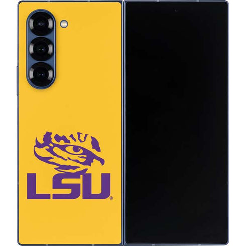LSU Tiger Eye Logo Yellow Galaxy Z Fold6 Skin