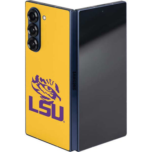 LSU Tiger Eye Logo Yellow Galaxy Z Fold6 Skin