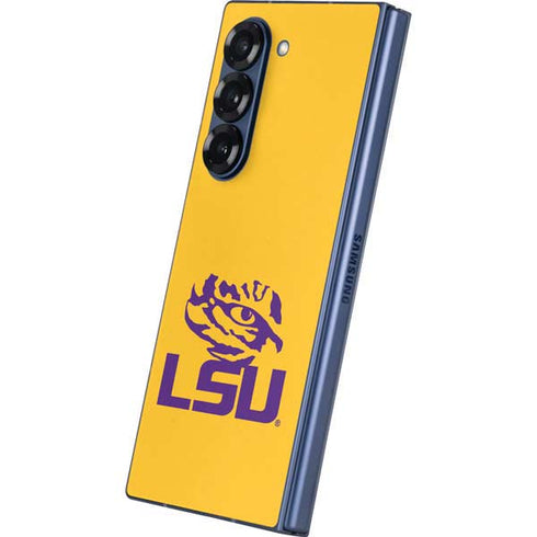 LSU Tiger Eye Logo Yellow Galaxy Z Fold6 Skin