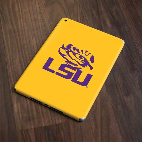 LSU Tiger Eye Logo Yellow Apple iPad Skin
