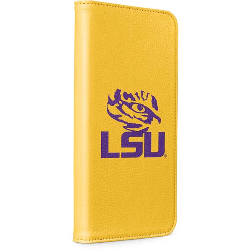Louisiana State University - LSU Tiger Eye Logo Yellow iPhone 13 Pro Max Folio Case