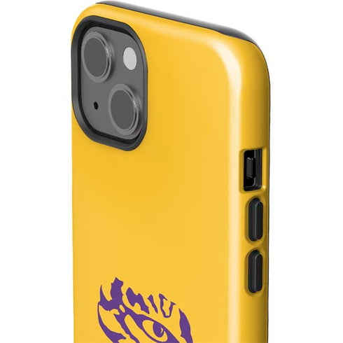 Louisiana State University - LSU Tiger Eye Logo Yellow iPhone 15 Impact Case