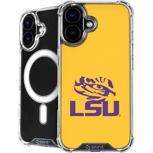 LSU Tiger Eye Logo Yellow iPhone 16 Plus MagSafe Case