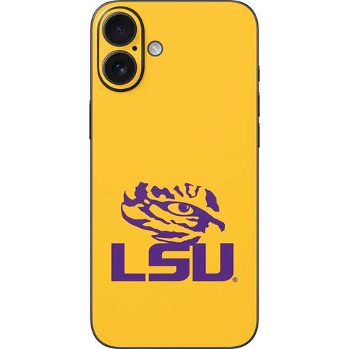 LSU Tiger Eye Logo Yellow iPhone 16 Plus Skin