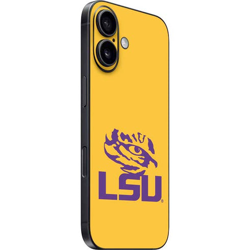 LSU Tiger Eye Logo Yellow iPhone 16 Plus Skin