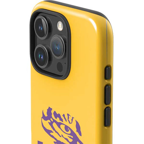 LSU Tiger Eye Logo Yellow iPhone 16 Pro Impact Case