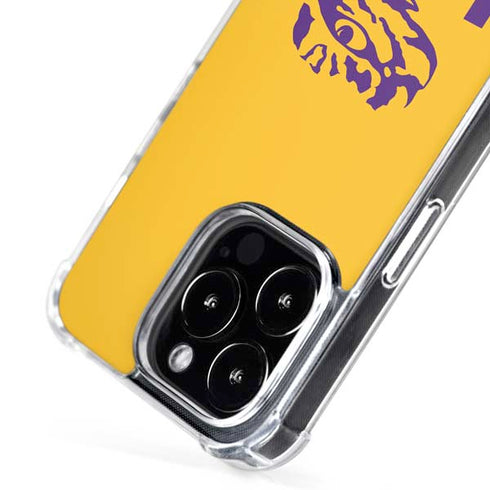 LSU Tiger Eye Logo Yellow iPhone 16 Pro Max MagSafe Case