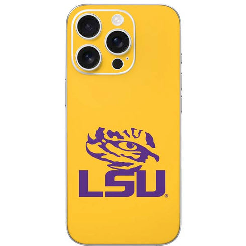 LSU Tiger Eye Logo Yellow iPhone 16 Pro Skin