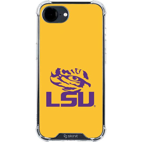 LSU Tiger Eye Logo Yellow iPhone 16e Clear Case