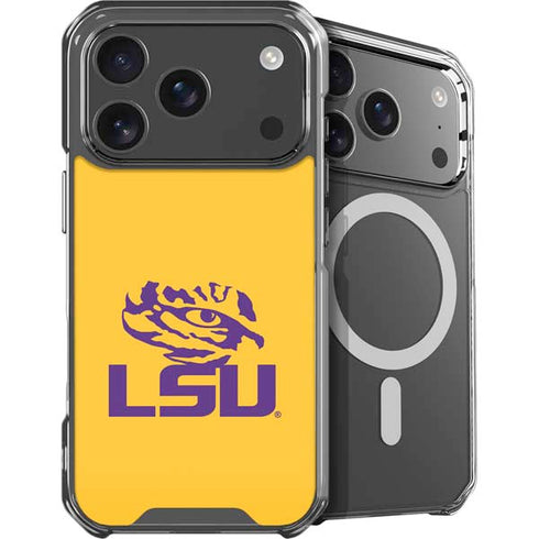 LSU Tiger Eye Logo Yellow iPhone 18 Pro Max MagSafe Case