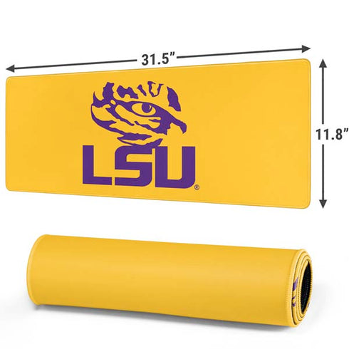 Louisiana State University - LSU Tiger Eye Logo Yellow Gaming Mouse Pad