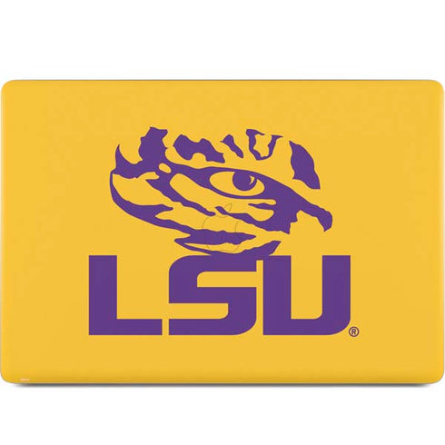 LSU Tiger Eye Logo Yellow MacBook Skins
