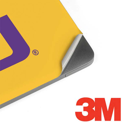 LSU Tiger Eye Logo Yellow MacBook Skins