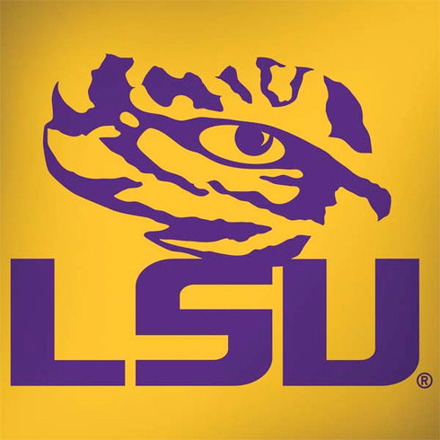 LSU Tiger Eye Logo Yellow MacBook Skins