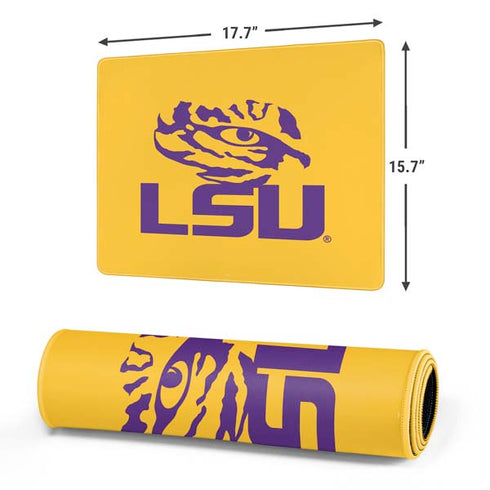 Louisiana State University - LSU Tiger Eye Logo Yellow Gaming Mouse Pad