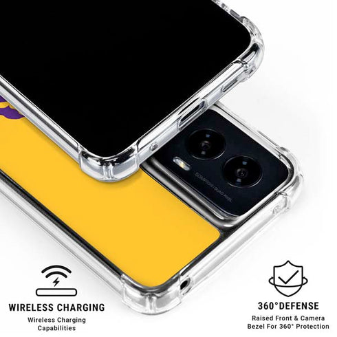 LSU Tiger Eye Logo Yellow Moto G Power 5G (2024) Clear Case