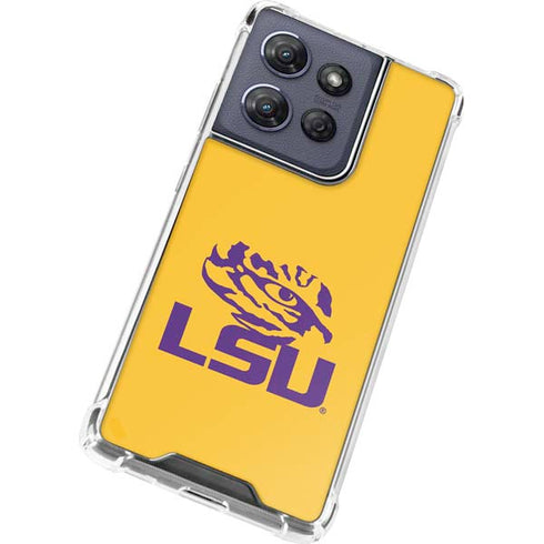 LSU Tiger Eye Logo Yellow Moto G Stylus 5G (2025) Clear Case