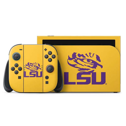 LSU Tiger Eye Logo Yellow Nintendo Switch 2 (2025) with Joy-Con Skin