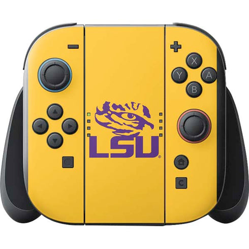 LSU Tiger Eye Logo Yellow Nintendo Switch 2 (2025) with Joy-Con Skin