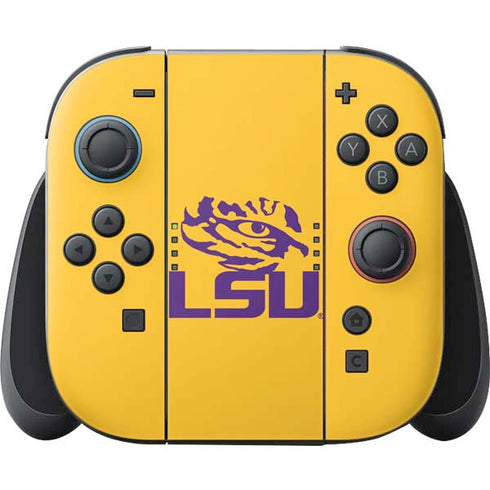 LSU Tiger Eye Logo Yellow Nintendo Switch 2 (2025) Joy-Con Controller Skin