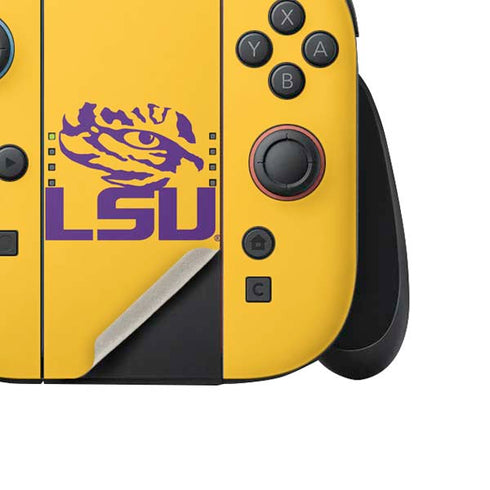 LSU Tiger Eye Logo Yellow Nintendo Switch 2 (2025) Joy-Con Controller Skin