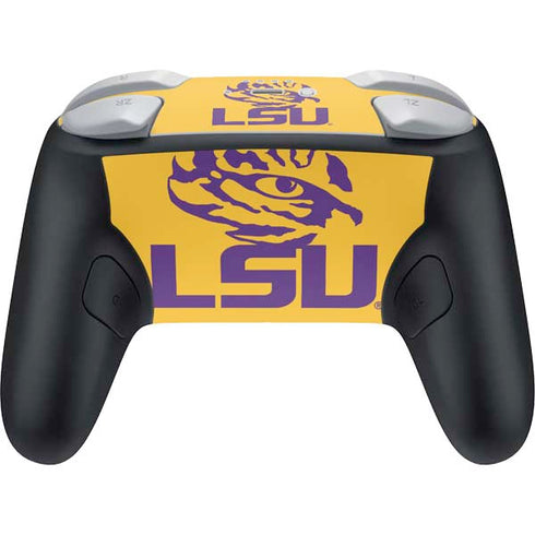 LSU Tiger Eye Logo Yellow Nintendo Switch 2 (2025) Pro Controller Skin