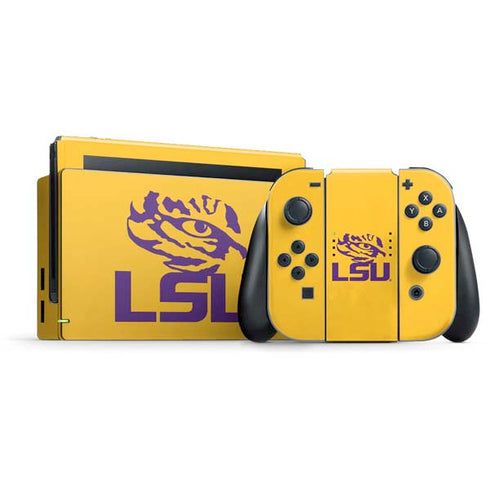 LSU Tiger Eye Logo Yellow Nintendo Skins
