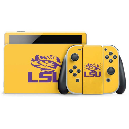 LSU Tiger Eye Logo Yellow Nintendo Skins