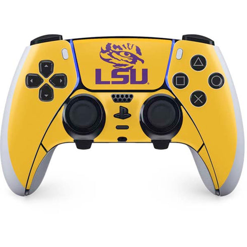 Louisiana State University - LSU Tiger Eye Logo Yellow PS5 DualSense Edge Pro Controller Skin