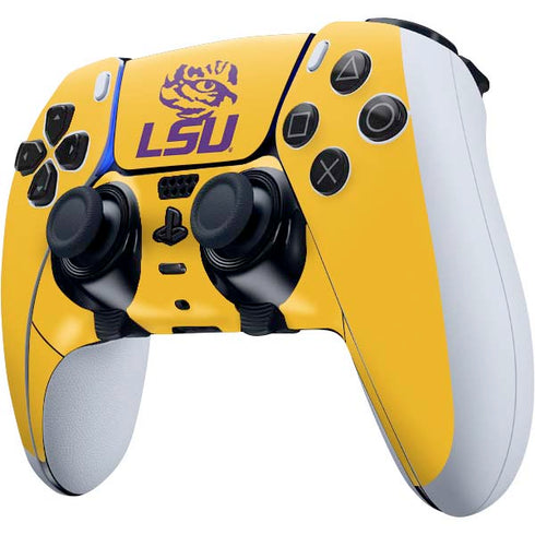 Louisiana State University - LSU Tiger Eye Logo Yellow PS5 DualSense Edge Pro Controller Skin