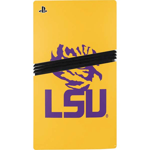 LSU Tiger Eye Logo Yellow PS5 Pro Bundle Skin