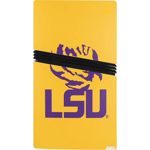 LSU Tiger Eye Logo Yellow PS5 Pro Bundle Skin