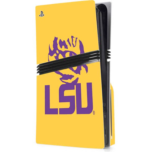 LSU Tiger Eye Logo Yellow PlayStation PS5 Skins