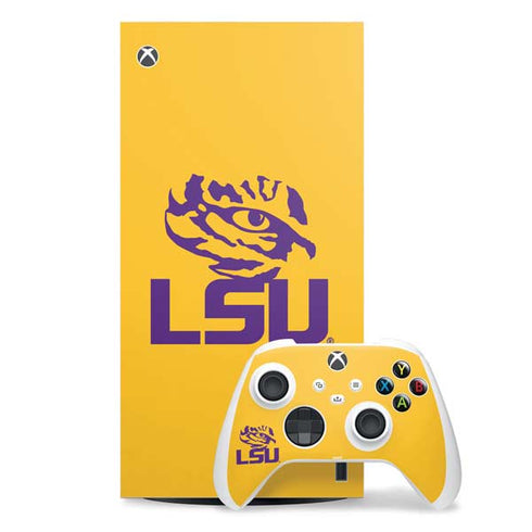 LSU Tiger Eye Logo Yellow Xbox Series X Skins