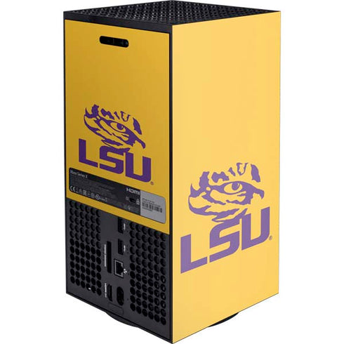 LSU Tiger Eye Logo Yellow XBox Series X Digital Edition Console Skin
