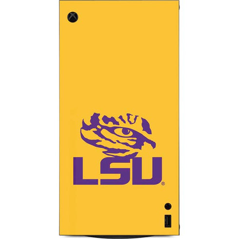 LSU Tiger Eye Logo Yellow XBox Series X Digital Edition Console Skin