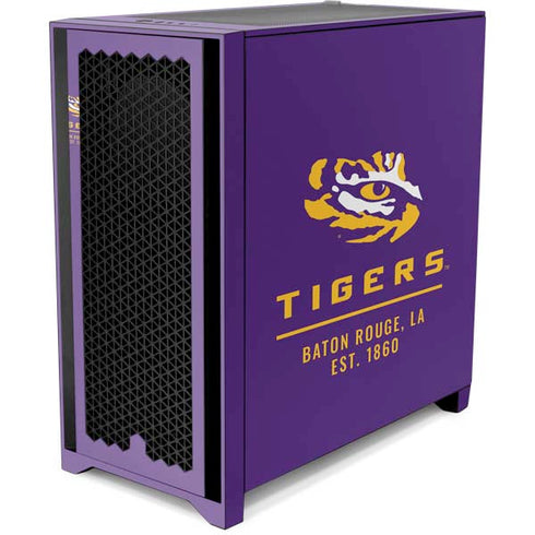 Louisiana State University - LSU Tigers Baton Rouge Corsair 4000D Tempered Glass Mid-Tower ATX Case Skin