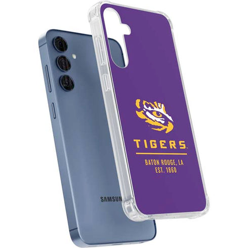 LSU Tigers Baton Rouge Galaxy A55 5G Clear Case
