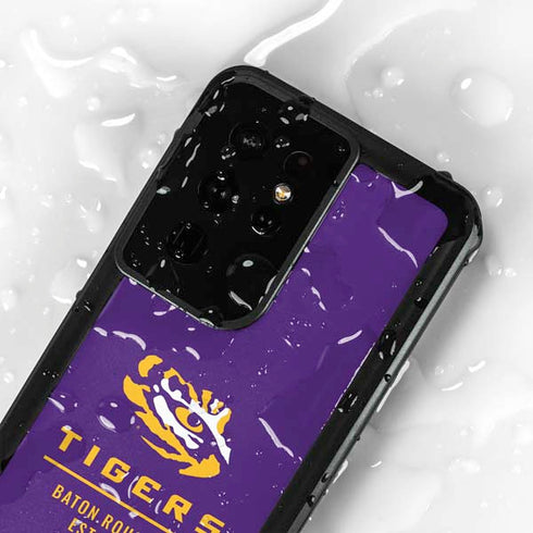 LSU Tigers Baton Rouge Galaxy S24 Ultra Waterproof Case