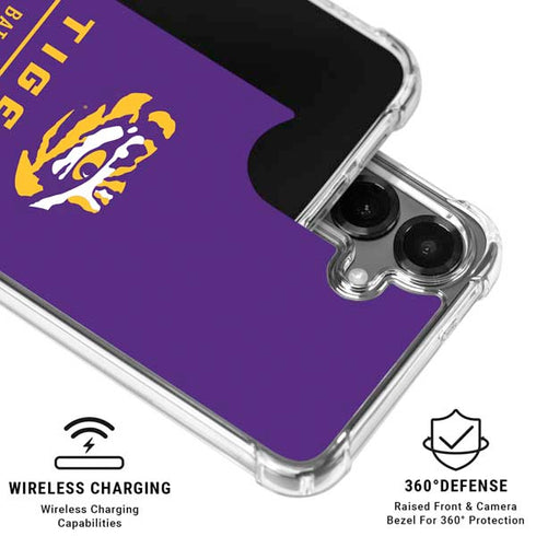 LSU Tigers Baton Rouge Galaxy S26 Clear Case