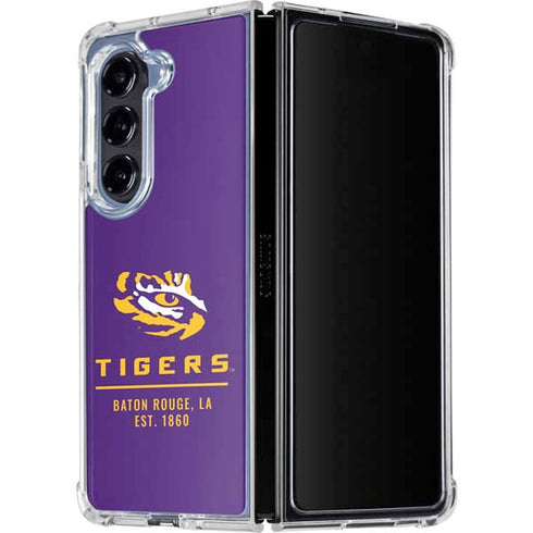 Louisiana State University - LSU Tigers Baton Rouge Galaxy Z Fold5 5G Clear Case
