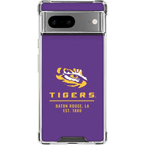 LSU Tigers Baton Rouge Google Pixel 8a Clear Case