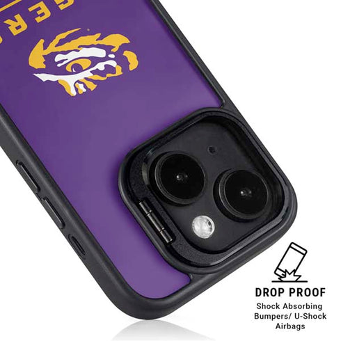 LSU Tigers Baton Rouge iPhone 14 Plus Kickstand Case