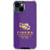 Louisiana State University - LSU Tigers Baton Rouge iPhone 15 Clear Case