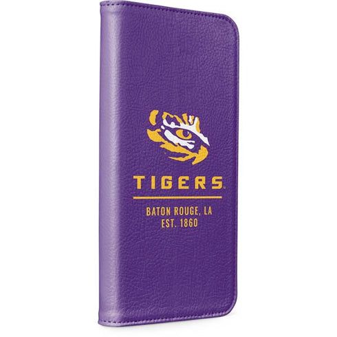 LSU Tigers Baton Rouge iPhone 15 Plus Folio Case